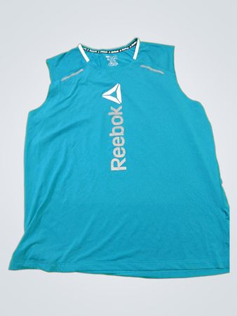 Reebok Teal Sleeveless Athletic Tank Top