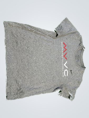 Gray T-Shirt with Mountain New York Volleyball Club Logo