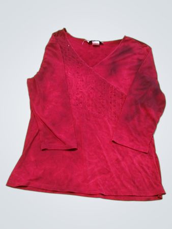 Only Red V-Neck Top
