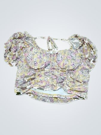 MADDEN NYC Floral Crop Top