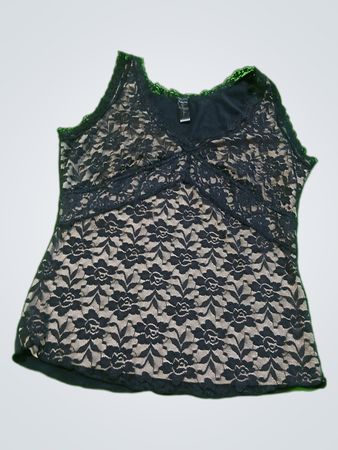 Black Lace Trim Camisole