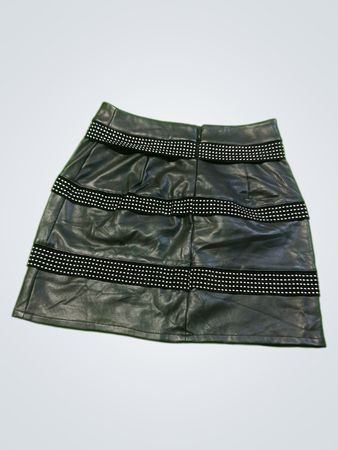Sincerely Jules Black Leather Skirt