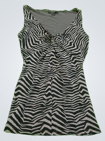 Express Zebra Print Sleeveless Top