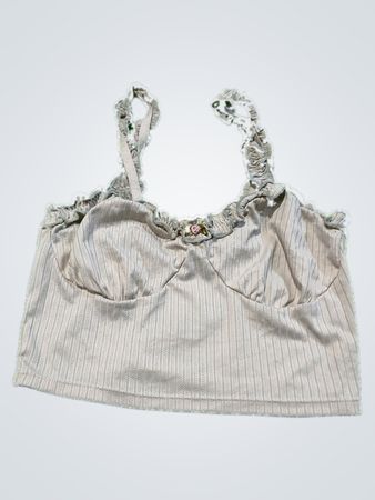 Gray Ruffled Cami
