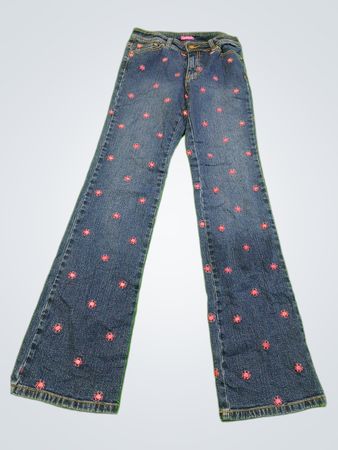 American Girl Jeans with Pink Crabs