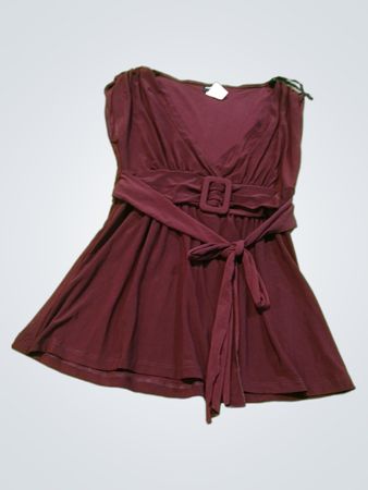 Paper Doll Maroon Dress