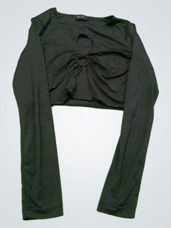 Black Long-Sleeve Top and Leggings