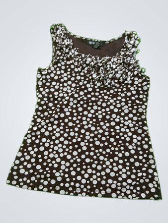 Brown Polka Dot Tank Top