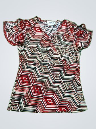 A. BYER Geometric Pattern Shirt