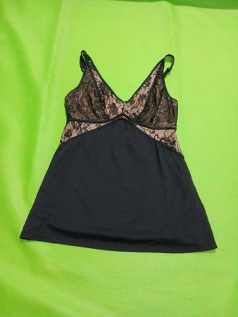 YOKA Black Lace Trim Camisole