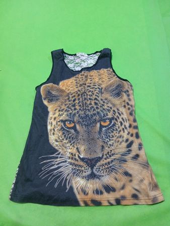 Paris Style Max Dress with Leopard Print