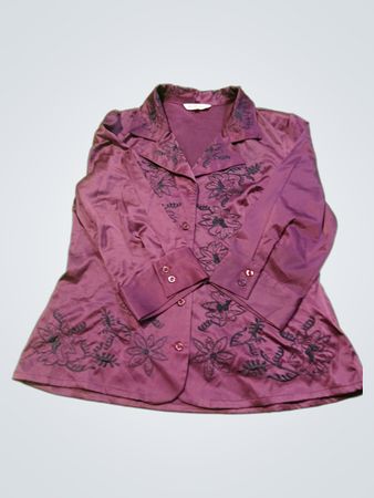 Emotions Purple Floral Blazer