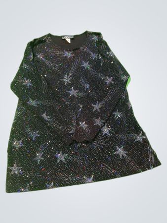 IMPRESSIONS Millennium Edition Black Sparkly Star Dress