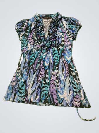 Blouse with Tie Adjustments