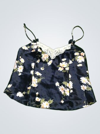 CERIF Floral Pattern Silk Blouse