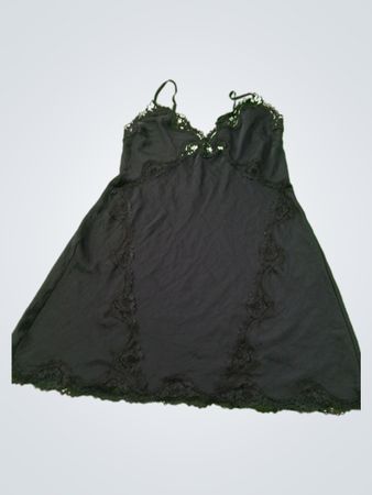 Victoria's Secret Black Lace Slip Dress