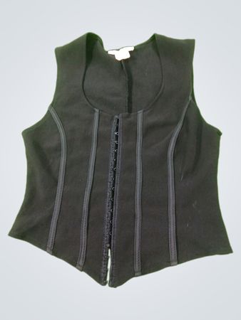 Black Hook and Eye Vest