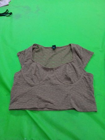 Wild Fable Women's Textured Crop Top