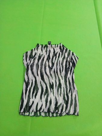 Forever 21 Zebra Print Sheer Top