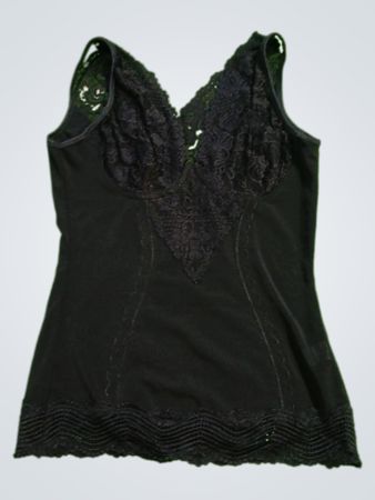 Magio Curves Women's Lace Trim Tank Top Size L