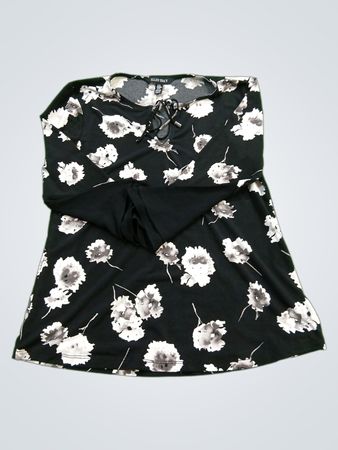 Ellen Tracy Floral Print Long-Sleeve Top
