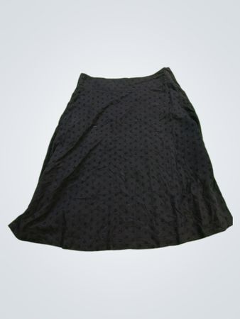 Gap Black Embroidered A-Line Skirt