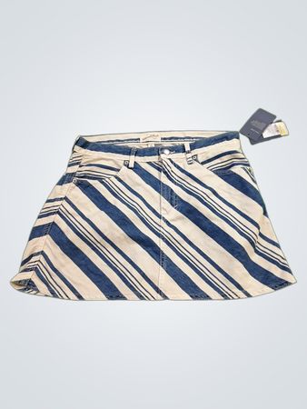 Universal Thread Goods Co. Striped Denim Skirt
