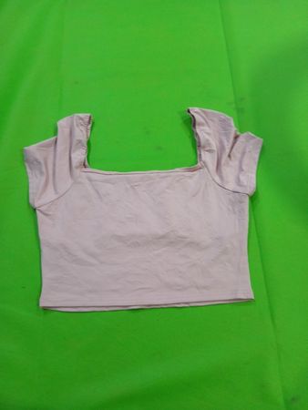 Pink Ruched Crop Top