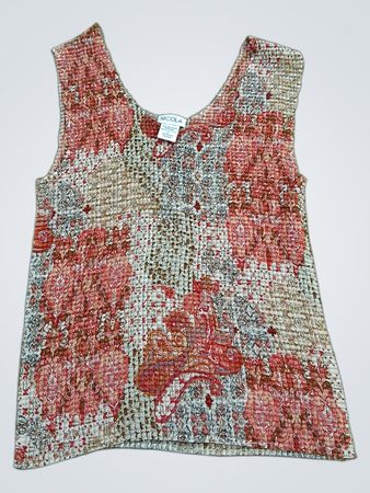 NICOLA 100% Polyester Sleeveless Top
