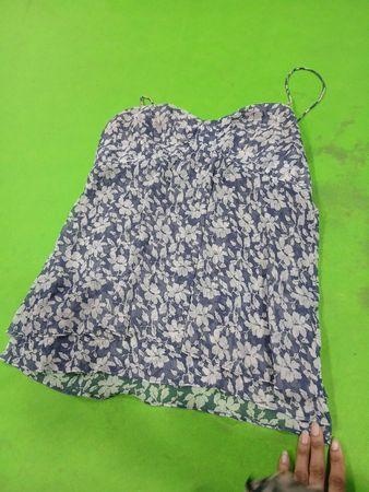 Blue Floral Print Camisole