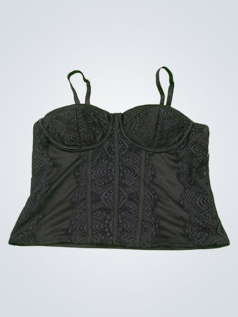 No Boundaries Black Lace Corset Top