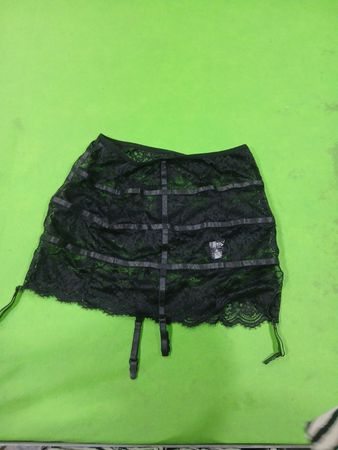 Black Lace Garter Skirt