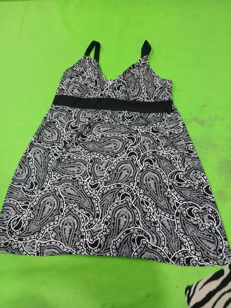 Paisley Print Swim Dress