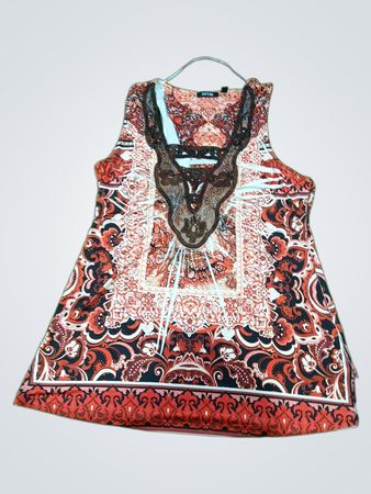 APT. 9 Women's Sleeveless Embellished Neck Top
