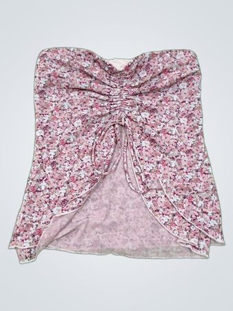 GARAGE Floral Strapless Top