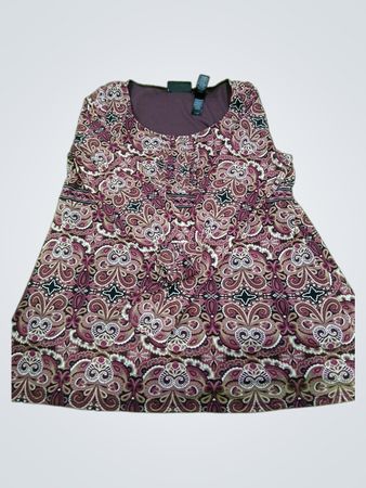 Axcess Women's Paisley Print Tunic Top