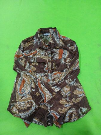 ZARA Paisley Print Langarmbluse