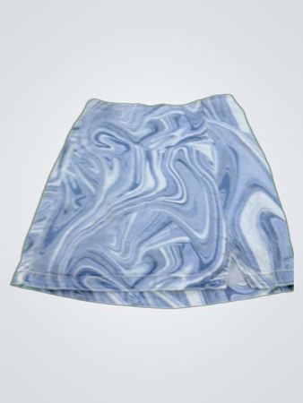 Jupe mini en denim imprimé marbré Wild Fable