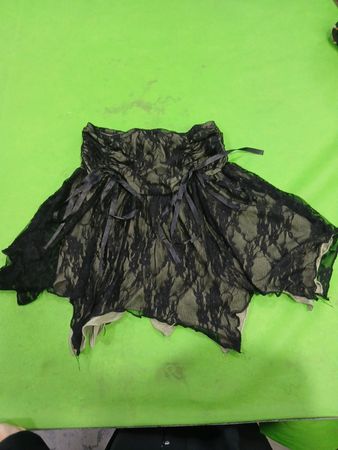 Black Lace Skirt with Ribbons