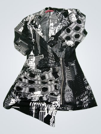 SAN FRANCISCO Cityscape Print Dress with Zipper