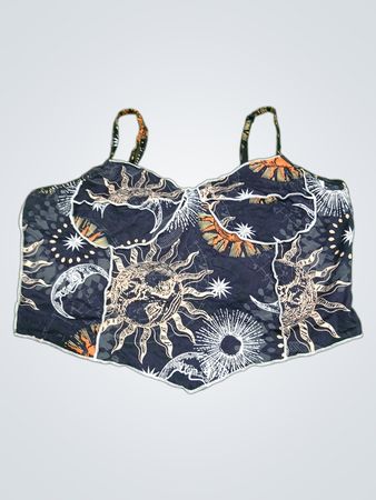 Romwe Celestial Print Cami Top