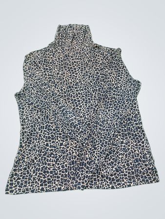 J. Crew Leopard Print Turtleneck Top