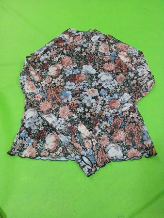Dealmore Women's Floral Print Mesh Top