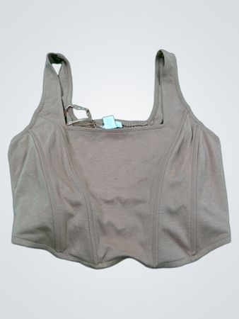 MELROSE Square Neck Smocked Corset Top