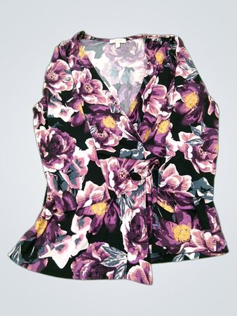 Laura Floral Print Wrap Top