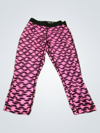Nike Dri-Fit Pink Black Patterned Capris