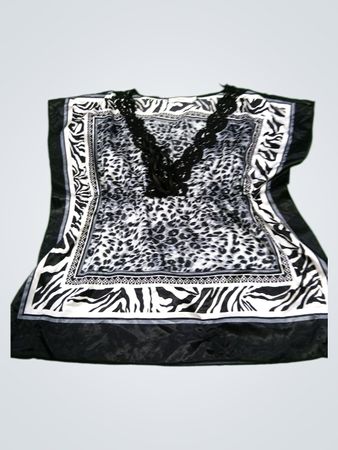 GARCIA Animal Print Kaftan Top