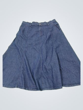 Southern Lady Petite Denim Skirt