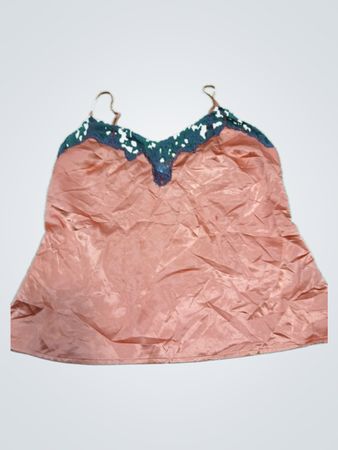 Newport News Women's Size 10 Orange Camisole with Lace Trim