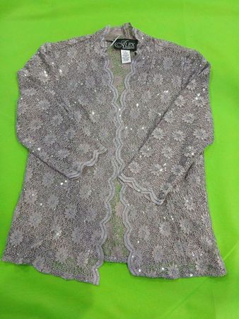 Alex Evenings Sequin Lace Cardigan